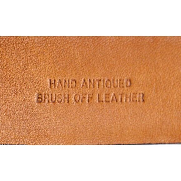 Cole Haan REDDISH BROWN GENUINE LEATHER 1 1/8"Wd CASUAL DRESS BELT Sz 38/95 (B31 - Picture 15 of 15